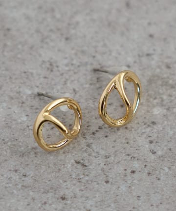 DISCOAT(ディスコート) 【GOLDY】ニュアンスサークルピアス