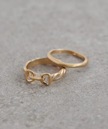 【GOLDY】ビット×シンプルSETリング