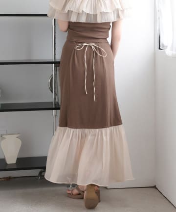 NICE CLAUP / OLIVE des OLIVE OUTLET(ナイスクラップ  / オリーブ デ オリーブ アウトレット) 【one after another】ロングスカート