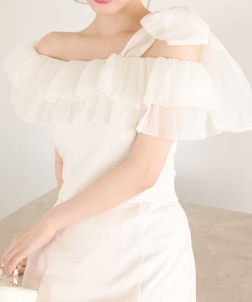 NICE CLAUP / OLIVE des OLIVE OUTLET(ナイスクラップ  / オリーブ デ オリーブ アウトレット) 【one after another】ワンショルリボントップス