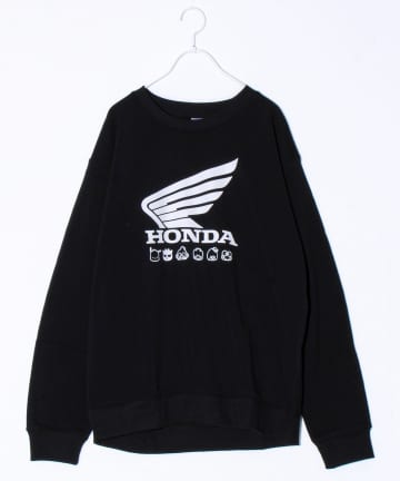 FREDY & GLOSTER(フレディ アンド グロスター) 【ホンダ×はぴだんぶい】UNISEX ウィング＆サークルカブ 裏起毛スウェット