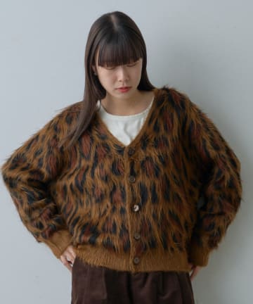 Kastane(カスタネ) 【WHIMSIC/2サイズ展開/新色追加】シャギーニットカーディガン