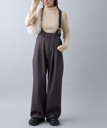 CIAOPANIC TYPY(チャオパニックティピー) 【WEB限定】【WILLOW】サスペンダー付きスラックス