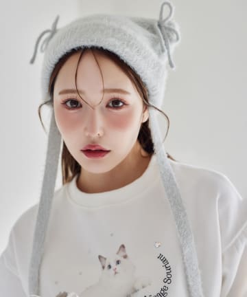 one after another NICE CLAUP(ワンアフターアナザー ナイスクラップ) シャギー猫耳ビーニー