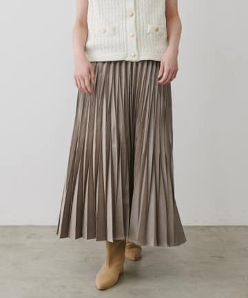 LARUTA(ラルータ) アコーディオン合皮プリーツスカート