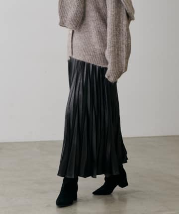 LARUTA(ラルータ) アコーディオン合皮プリーツスカート