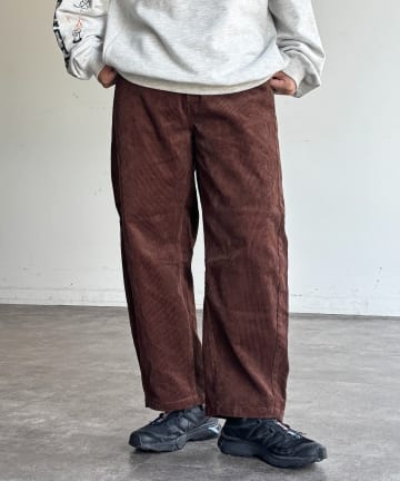 CPCM(シーピーシーエム) コーデュロイカーブパンツ