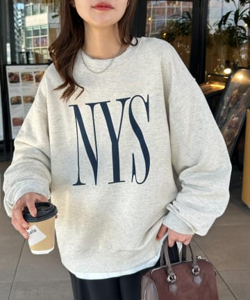 DISCOAT(ディスコート) 《新色追加！》【スタッフ人気NO.1/ユニセックス】Verticalロゴスウェット