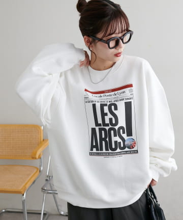 DISCOAT(ディスコート) 【一枚であったかい/ユニセックス/WEB限定】裏起毛アソートニュースペーパースウェット