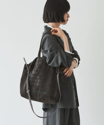 russet(ラシット) ステンシルデザインスエード2WAYトートバッグ