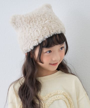 CIAOPANIC TYPY(チャオパニックティピー) 【KIDS】ねこ耳ファー帽子