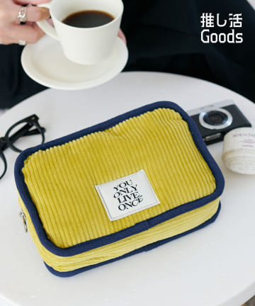 【推し活対応◎】コーデュロイパデッドポーチM