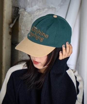 -goocy-(グーシー) 配色刺繍キャップ