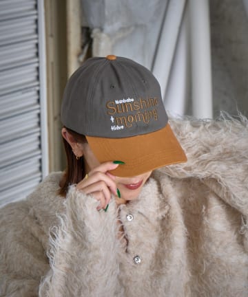 -goocy-(グーシー) 配色刺繍キャップ