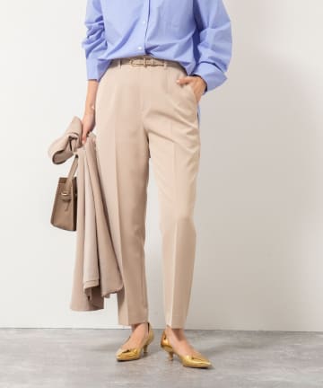 NOLLEY'S(ノーリーズ) ウォッシャブルダブルクロススリムパンツ