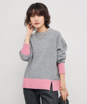 NOLLEY'S(ノーリーズ) 5Gノアリスクルーネックプルオーバーニット