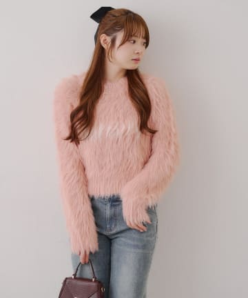 NICE CLAUP / OLIVE des OLIVE OUTLET(ナイスクラップ  / オリーブ デ オリーブ アウトレット) 【RMAF】フェザーロゴニット