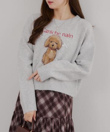 NICE CLAUP / OLIVE des OLIVE OUTLET(ナイスクラップ  / オリーブ デ オリーブ アウトレット) ふわふわ感がかわいい♡【RMAF】こだわりのアニマルニット