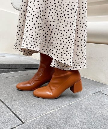 NICE CLAUP / OLIVE des OLIVE OUTLET(ナイスクラップ  / オリーブ デ オリーブ アウトレット) 【one after another】ストレッチショートブーツ