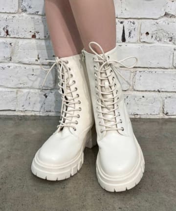 NICE CLAUP / OLIVE des OLIVE OUTLET(ナイスクラップ  / オリーブ デ オリーブ アウトレット) 【one after another】レースアップシューズ