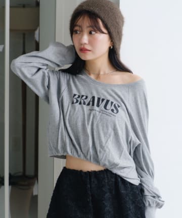 Kastane(カスタネ) 【WEB・一部店舗限定】シャーリングロゴTEE