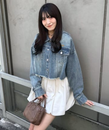 mline(エムライン) [mline]ロゴショート デニムジャケット