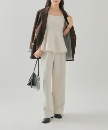 ツイードペプラムビスチェSETUP