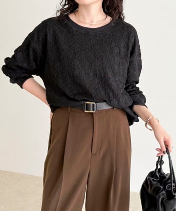FREDY & GLOSTER(フレディ アンド グロスター) 【大人気！春に即完売したアイテム】ストレッチレースプルオーバー
