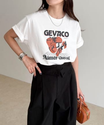 FREDY & GLOSTER(フレディ アンド グロスター) 【GEVACO】フロントプリントTシャツ