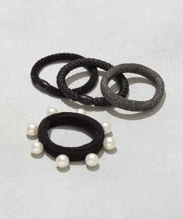 ラメパールMIXポニー4個セット