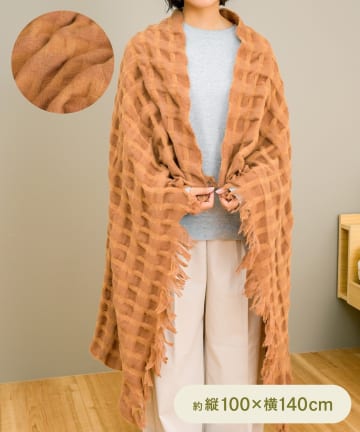 3COINS(スリーコインズ) 大判ブランケット：100×140cm