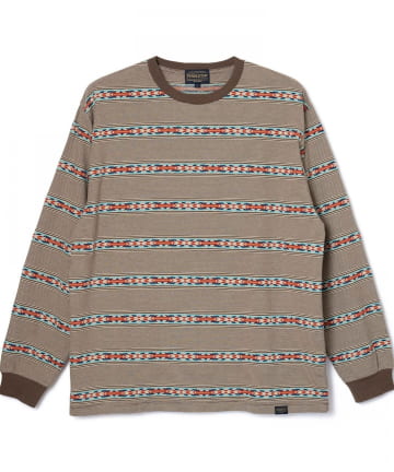 FREDY & GLOSTER(フレディ アンド グロスター) 【PENDLETON】Jacquard LS Tee ジャガードロンT
