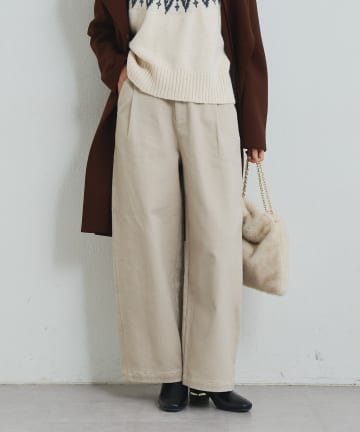 《デイリーに活躍◎》裏起毛デニムパンツ