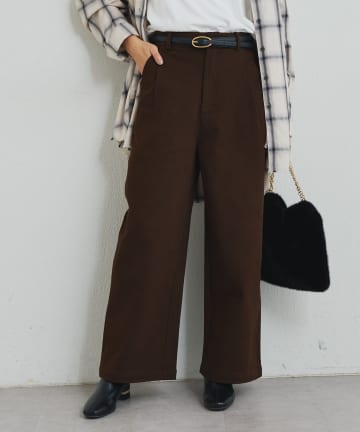 un dix cors(アンディコール) 《デイリーに活躍◎》裏起毛デニムパンツ