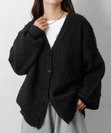 COLONY 2139(コロニー トゥーワンスリーナイン) モヘアタッチカーディガン