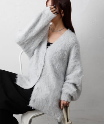 COLONY 2139(コロニー トゥーワンスリーナイン) モヘアタッチカーディガン