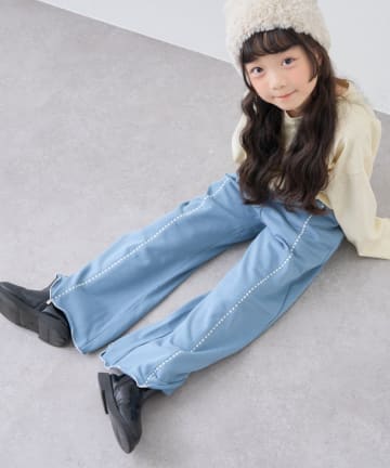 CIAOPANIC TYPY(チャオパニックティピー) 【WEB限定】【KIDS】配色ハマグリステッチ微フレアパンツ