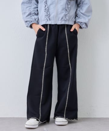 CIAOPANIC TYPY(チャオパニックティピー) 【WEB限定】【KIDS】配色ハマグリステッチ微フレアパンツ