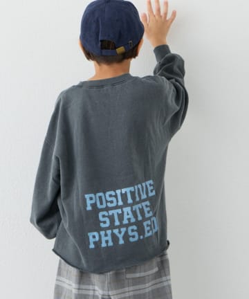 CIAOPANIC TYPY(チャオパニックティピー) 【WEB限定】【KIDS】ピグメント加工ロゴポイントスウェット