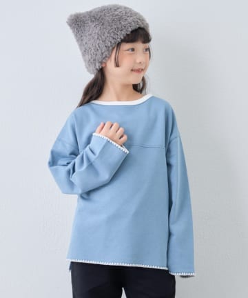 CIAOPANIC TYPY(チャオパニックティピー) 【WEB限定】【KIDS】ハマグリステッチ配色スウェット