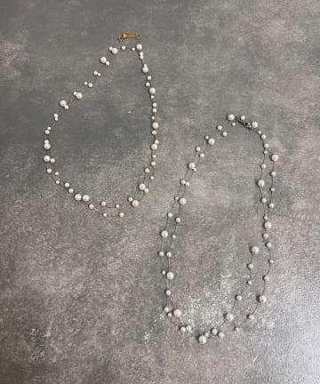 SHENERY(シーナリー) パールロングチェーンネックレス