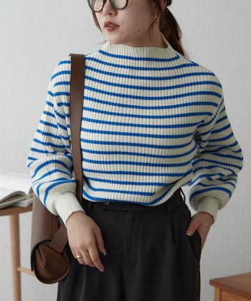 NICE CLAUP / OLIVE des OLIVE OUTLET(ナイスクラップ  / オリーブ デ オリーブ アウトレット) プチプラseries♡【RMAF】PBTボトルネックニット