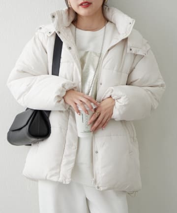 NICE CLAUP / OLIVE des OLIVE OUTLET(ナイスクラップ  / オリーブ デ オリーブ アウトレット) プチプラseries♡【RMAF】袖取り外し中綿ブルゾン