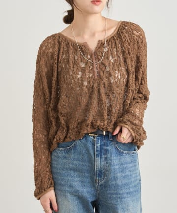 SHENERY(シーナリー) レーススモックブラウス