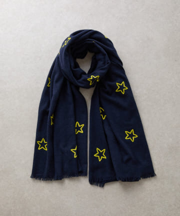 BEARDSLEY(ビアズリー) 《CITRUS》星柄刺繍ストール