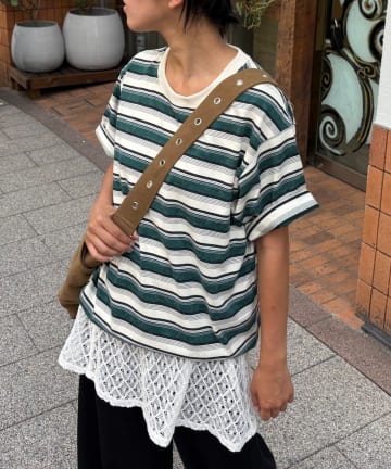 OUTLET(アウトレット) 【CIAOPANIC TYPY】【UNISEX】ヴィンテージライクボーダーTEE