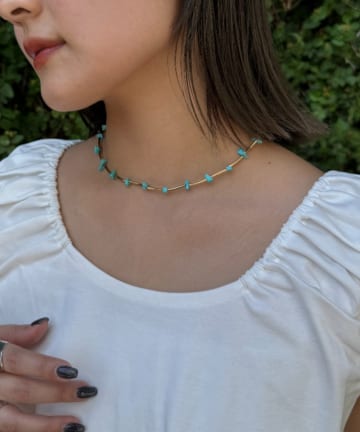 OUTLET(アウトレット) 【CIAOPANIC TYPY】【Aguni】うねうねストーンネックレス