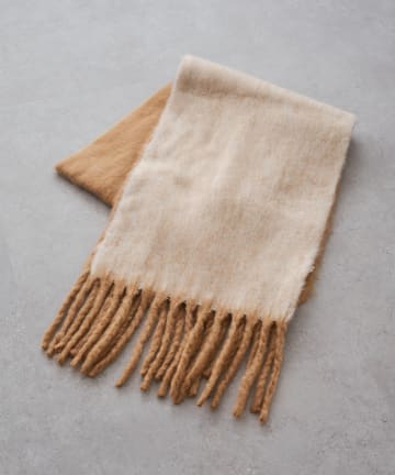 PUAL CE CIN(ピュアルセシン) バイカラーメランジマフラー