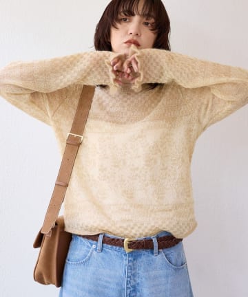 RIVE DROITE(リヴドロワ) 【à Nice （ア ・ニース）】モヘヤジャカードニット