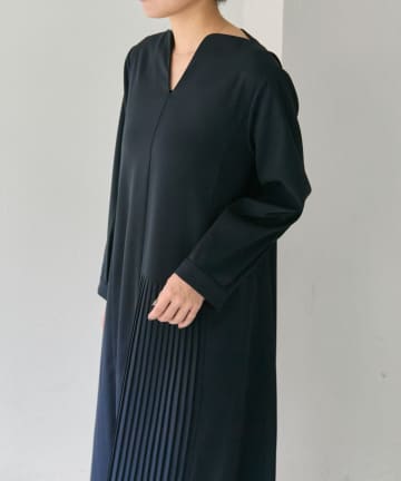 ear PAPILLONNER(イア パピヨネ) 《ハレの日/オケージョン》ハートネックプリーツワンピース25【SUM1 STYLE(スミスタイル)】